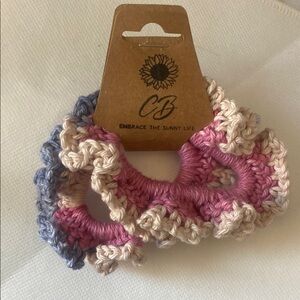 Crochet Hair Scrunchies Set